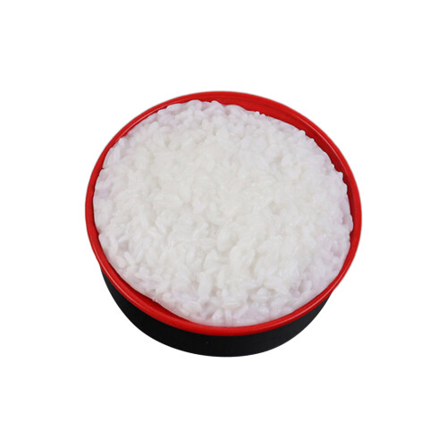 Versatile Fake Rice Model Add Visual Appeal to Any-black bowl