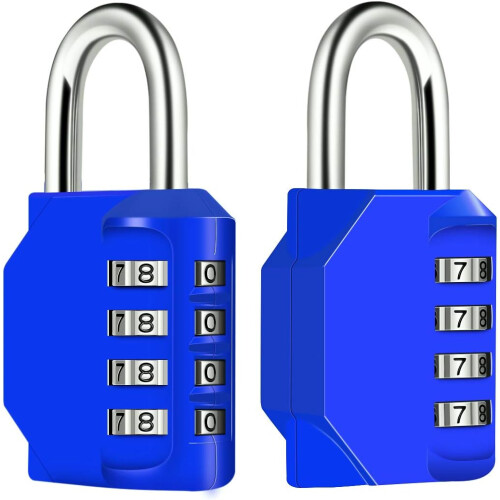 Cadeado portátil e conveniente com combinação de 4 dígitos, resistente às intempéries e durável, ideal para armários escolares, ginásios,