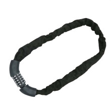 Pinned Fabric Sleeve, Protective Fabric Cover Anti-Theft Bicycle Lock with Resettable Combination, Keyless Design Heavy-Duty Chain for Steel Bike Chai