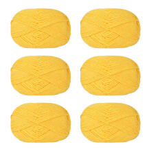 6Pcs Crochet Yarn Cotton Yarn Knitting Yarn-09 chicken yellow