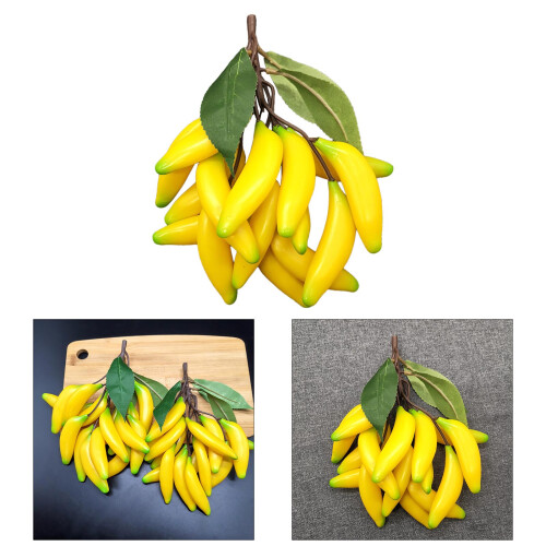 Simulated Plastic Bananas Plastic Fake Fruit Home Decors for 1