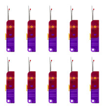 10PCS Folding Seam Rippers Small Portable Handy-Purple yellow