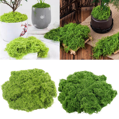 Artificial Decorative Moss for Christmas Terrariums-Light Green 2