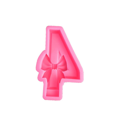Bowknot Baking Molds Bow Number Silicone Mould Handmade Epoxy-4