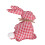 Easter Rabbit Ornament Charm Rabbit Stuffied Doll-gray floral 5