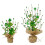 Charming Irish Rice Bead Burlap Tree Artificial Plant-A09182 2