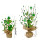 Charming Irish Rice Bead Burlap Tree Artificial Plant-A09182 4