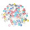 100 Pieces 5mm Inner Diameter Eyelets Mixed Colors Air Eye for 1