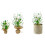 Charming Irish Rice Bead Burlap Tree Artificial Plant-A09182 3