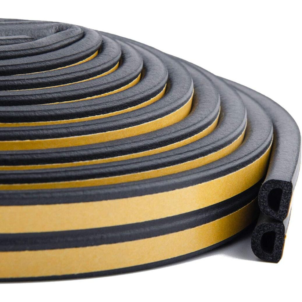 Lightproof Noise-Reduction Tape, For Doors & Windows, Resistant To Deformation, Wide Application, Eco-Friendly Sealing Solution, 2 Rolls Of 9Mm X 9454554518152