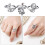 Adjustable Knitting Crochet Loop Rings Metal Yarn Guide-Set 2 6