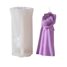 Couples Candle Moulds Mother and Kids Candle Silicone-wedding