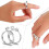 Adjustable Knitting Crochet Loop Rings Metal Yarn Guide-Set 2 3