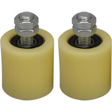 Rolos de nylon de reposição para portões deslizantes, material de nylon resistente, estrutura forte e durável, fácil instalação e ajuste, par
