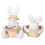 Easter Rabbit Miniatures Lovely Rabbit with Basket Miniatures 1