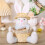 Easter Rabbit Miniatures Lovely Rabbit with Basket Miniatures 7