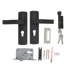 Aluminum Alloy Door Handle Lock Set With Elegant Upgrade, Complete Set For Hassle-Free Installation, Heavy Duty Construction Ensures Longevity And Sec