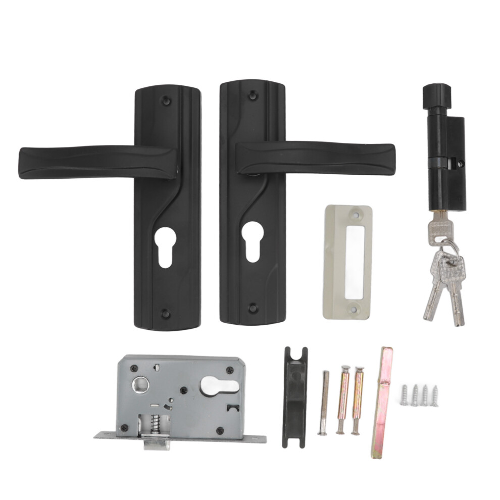Aluminum Alloy Door Handle Lock Set With Elegant Upgrade, Complete Set For Hassle-Free Installation, Heavy Duty Construction Ensures Longevity And Sec 9454554483436
