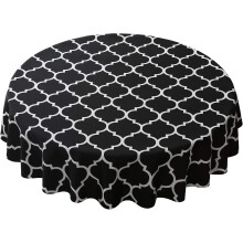 Rectangle Table Cloth for Dining Table Protection, Waterproof Vinyl Tablecloth with Flannel Backing for Rectangle and Round Tables, Easy to Care for M