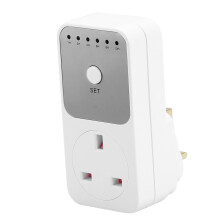Verstellbarer Notenständer mit kompakter Zeitschaltuhr für Lampen, Ventilatoren und Herde im Innenbereich, schlichtes und modernes Design,