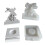 3D Rabbit Candle Holder Epoxy Resin Mould Handmade Easter Rabbit 1