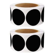 Farverige kodningsetiketter, 5 cm blank finish, permanente selvklæbende klistermærker til lagerstyring, hjemmeorganisering, brug i klasseværelset,