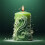 Carved Cylinder Candle Mold-  A 7