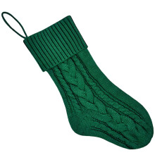 Polyester-Weihnachtsdekorationsstrumpf,-Grün