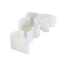 Easter Rabbit Candle Mold DIY Soap Mould Fondant Cake-middle