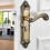 Zinc Alloy Door Handle, Ergonomic Design Nonque Styled Pull Handle For Wide Application In Home Office 2