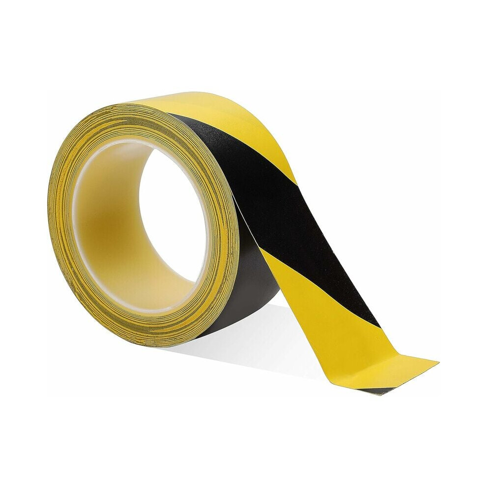 Bright Yellow Bold Black Adhesive Tape For Industrial Floors, High Visibility Warning Tape With Easy Application And Chemical Resistance, Lead-Free An 9454554489551