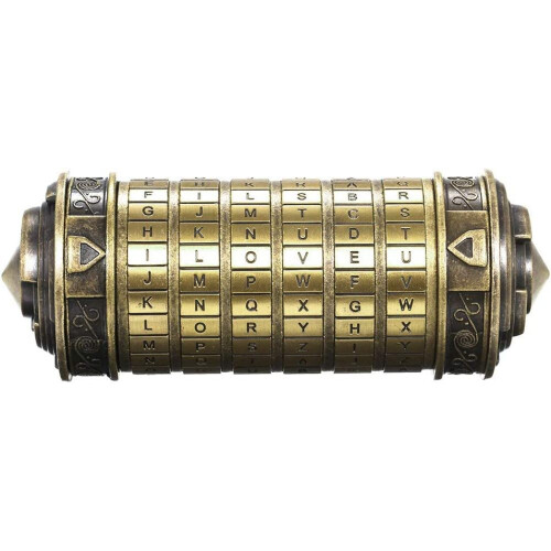 Δώρα γενεθλίων Cryptex Da Vinci Code, μυστήριο παιχνίδι παζλ μεταλλική διακόσμηση