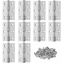 Herrajes para puertas interiores, bisagra plegable de acero inoxidable resistente a la corrosión para uso diario, bisagra de cojinete liso de