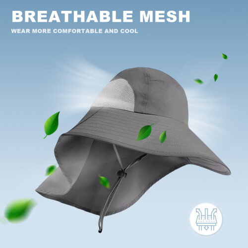 Καπέλο ηλίου Unisex Mesh, Ανδρικό Γυναικείο Καπέλο Ψαρέματος UPF50+ για Υπαίθριες 2