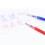 100 Pcs/Set Disappearing Erasable Ink Fabric Marking Pen-Red 3