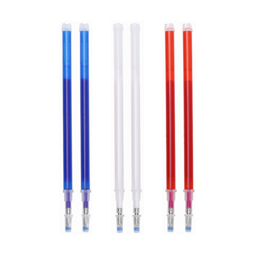 100 Pcs/Set Disappearing Erasable Ink Fabric Marking Pen-Red 1