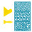 Clay Stencils Easter Rabbit Non-Adhesive Silk-Lots of eggs 1