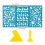 Clay Stencils Easter Rabbit Non-Adhesive Silk-Lots of eggs 4