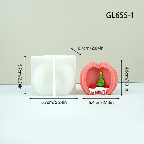 Feiertagskerzen-Silikonform, temperaturbeständig, 2