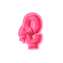 Bowknot Soap Silicone Molds Bow Number Candle Mold Art Craft-9