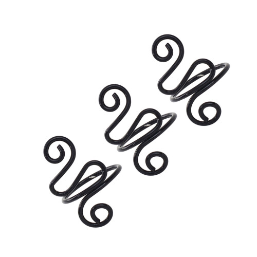 Adjustable Crochet Tension Rings for Finger Yarn Guide-Black