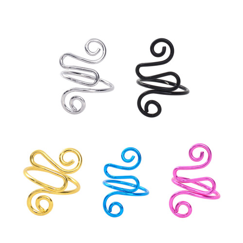 Adjustable Crochet Tension Rings for Finger Yarn Guide-Black 1