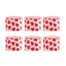 Pack Of 6 Rolls Valentines Heart Crepe Paper Streamers Hanging