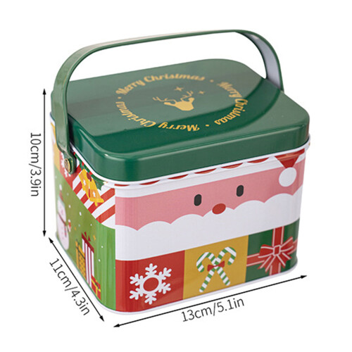 2 stuks decoratieve kerst snoepdozen blik koffer snoep-E-type 2