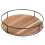 Πικάπ Lazy Susan από ξύλο ακακίας, Smooth360 περιστρεφόμενος οργανωτής για πάγκο 1