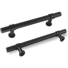 Design contemporan de mâner de bar, accesorii negre mat pentru dulapuri, completează aspectul cu mânere ușor de instalat pentru o estetică