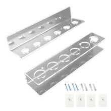 Transparent Acrylic Clear Pool Cue Holder Space Saving Billiard
