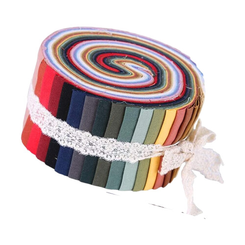 Bunte Baumwollstoff-Patchwork-Quiltstreifen,-Sackleinen