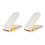 2 Pieces Shoe Organizers Set with Adjustable-Warm Gray White 1