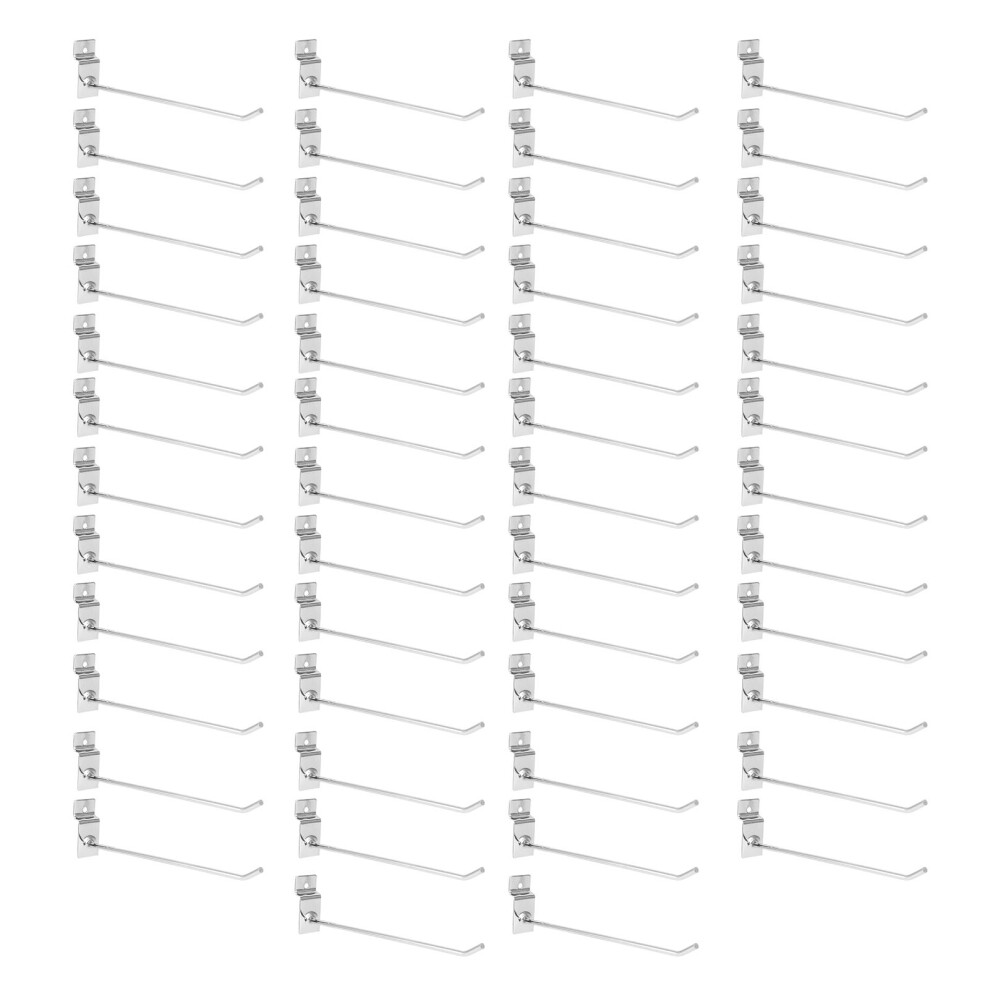 Heavy Duty Gridwall Hooks Commercial Grade Slatwall Accessories Metal Wall Hanging Hooks For Garage Retail Store Organizer Panels With Flat Tip Iron M 9454554566634